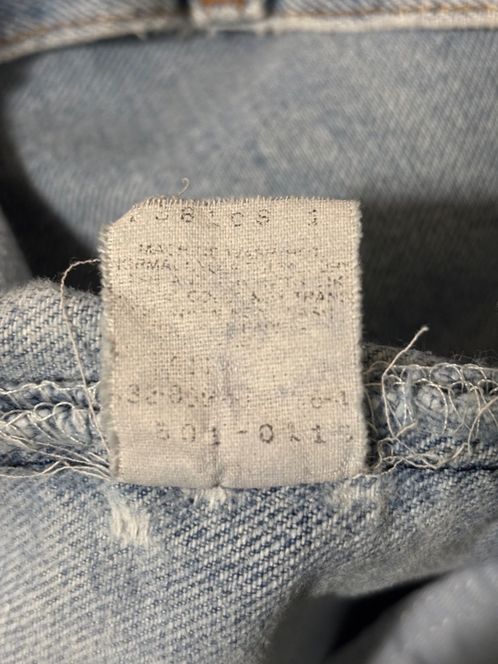 Vintage 80s 90s USA Levis 501 Jeans Actual 27x29 Distressed cone denim fade - Picture 16 of 16